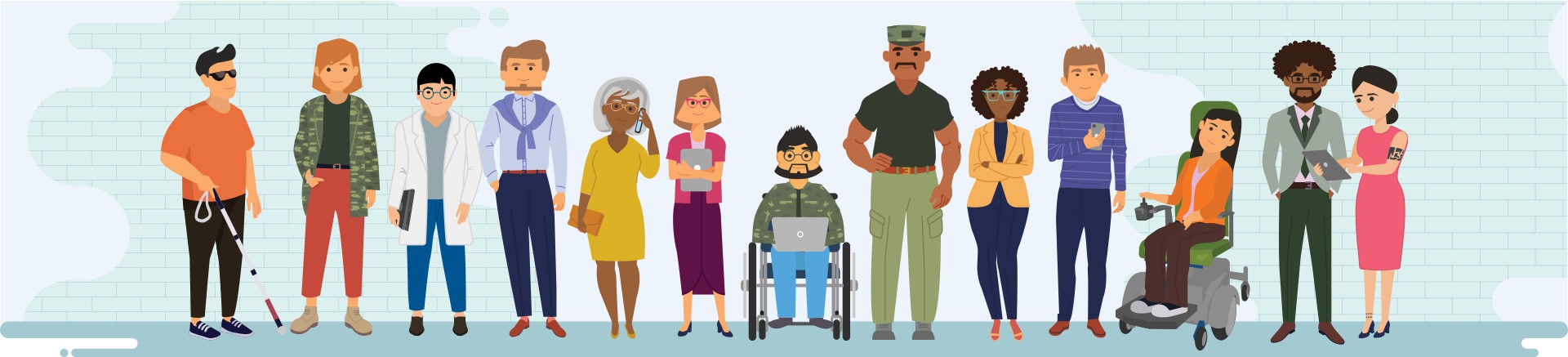 Diverse career candidates employed through SourceAbled Diverse career candidates employed through SourceAbled
